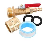 Kit D’adaptateurs de Purge pour Camping-car, Cuivre, Raccord Rapide | Valve à Débit Précis, Usage Hivernage et Arrosage Jardin, Système à Assemblage Rapide, Plastique