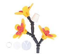 Kit d’Alimentation pour colibris à Faire soi-même, mangeoire en Forme de Fleur à Suspendre pour Bouteilles recy s, Tube à Fleurs pour l’Alimentation des Oiseaux avec Ventouse et (Trois Fleurs)