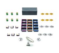 Kit d’amélioration Compatible avec SETI - 90 pièces avec jetons de crédit et d’énergie, exofossiles, marqueur de Premier Joueur et boîte de Rangement pour tuiles Technologie