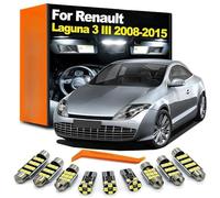 Kit d’Ampoule de courtoisie de Porte d’éclairage intérieur LED, pour Renault Laguna 3 III MK3 Hatchback Berline Estate Grandtour Coupe 2008-2015