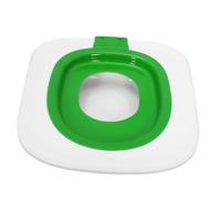 Kit D’Apprentissage Toilette pour Chat, Stable, Réutilisable, Vert | Plateau Abs à Bord Surélevé, Guide à Étages Intégré, Inserts Amovibles, Fond Antidérapant