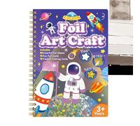 Kit D’Artisanat Feuille Métallisée - Ensemble DIY Complet Pour Projets Créatifs, Scrapbooking, Cartes, Décoration Et Loisirs Créatifs - Kit Feuille Or Argent Colorée Pour Activités Manuelles Adultes E