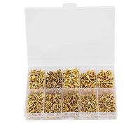 Kit d’assortiment de vis auto-taraudeuses 1080 pièces, vis en fer à tête cruciforme et à embout fraisé dans les tailles M2, M2,5 et M3, fixations de quincaillerie haute résistance