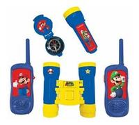 Lexibook Set aventurier enfant RPTW12NI – Talkies 120m, jumelles, lampe‑torche, boussole Bleu/Jaune