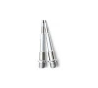 Kit d axes de pedale ht components evo chromo argent