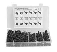 Kit d’écrous à cage et de vis en acier au carbone M5, écrous à cage à verrouillage par trou carré, 100 écrous M5 et 100 vis M5 pour armoires, véhicules, rails et châssis