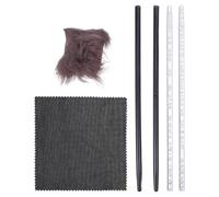 Kit D’électricité par Friction pour Expériences de Physique au Lycée | Verre, Caoutchouc et Soie, Visualise les Effets Électrostatiques, Usage t Maison