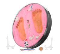 Kit D’empreinte de Main de Bébé Rose, Souvenir Naissance | Séchage sans Décoloration, Impressions Nettes et Détaillées, Usage Simple pour Nouvelles Mamans