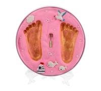 Kit D’empreinte Main et Pied de Bébé, Souvenir -né Rose | Facile à Utiliser, Impressions Nettes et Détaillées, Sèche sans Ternir, pour Baby Shower et Célébrations