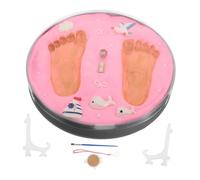 Kit D’empreintes Bébé Rose, Impressions Nettes, Facile D’usage | Souvenir Naissance pour Nouvelles Mamans, Sèche sans Ternir, Usage Maison et Fête Bébé, Rose