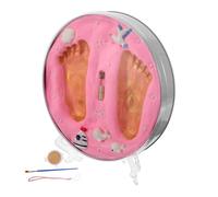 Kit D’empreintes de Main de Bébé Rose en Boue Souvenir | Impressions Nettes et Détaillées, Sèche sans Ternir, pour Nouvelle Maman et Fête de Naissance