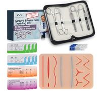 Kit d’Entraînement à la Suture - Ensemble de Simulation pour Pratique et Apprentissage | Outils Réutilisables + Peau Synthétique