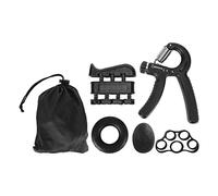 Kit d’entraînement pour la force de préhension, kit d’entraînement pour l’avant-bras avec résistance réglable de 11 à 110 lb, ensemble d’exercices pour les doigts en silicone