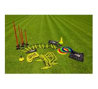 Kit d’Entrainement PRO - POWERSHOT - Football - 40 coupelles, 10 mini-haies, 20 cônes, 20 cerceaux plats