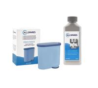 Kit d’entretien compatible avec Philips/Saeco - cartouche filtrante + 250ml détartrant