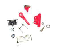 Kit d ' entretien pour tondeuse à cheveux, Red | Matériel de réparation avec levier de commande, ressort, vis, rondelle, écrou et pièces moulées