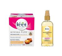 Kit d épilation - Cire au Sucre Argan et une Huile Miraculeuse Post-épilation