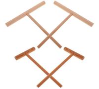 Kit D’étalage de Crêpes en Bois T, Lot de 4 Pièces