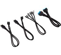 Kit d’extension gainé pour panneau avant CORSAIR Premium 30 cm, Noir