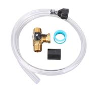 Kit d’hivernage pour camping-car avec pompe à antigel, pompe à eau universelle en laiton pour l’hivernage des camping-cars et des bateaux, comprenant un tuyau flexible et du ruban