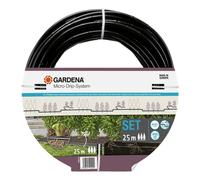Kit d’initiation 25 m de tuyau à goutteurs incorporés et bouchon fin de ligne GARDENA 13502-26