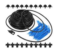 Kit D’irrigation Goutte à Goutte Automatique pour Plantes et Semis, Noir | Arrosage Uniforme, Gestion Automatisée, Usage Patio et Serrage, Pvc Pp, 1 Set