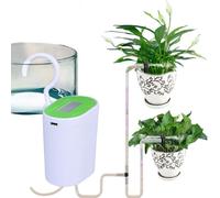 Kit d ' irrigation goutte à goutte pour herbes en pot avec 5, A | Kit d ' arrosage automatique pour lieu de travail à domicile pouvant accueillir jusqu ' à seize pots avec minuterie