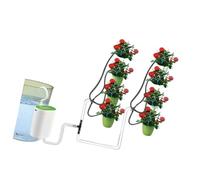 Kit d ' irrigation goutte à goutte pour herbes en pot avec 5, C | Kit d ' arrosage automatique pour lieu de travail à domicile pouvant accueillir jusqu ' à seize pots avec minuterie
