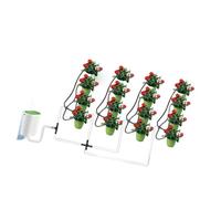Kit d ' irrigation goutte à goutte pour herbes en pot avec 5, F | Kit d ' arrosage automatique pour lieu de travail à domicile pouvant accueillir jusqu ' à seize pots avec minuterie