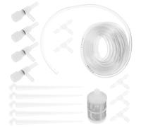 Kit D’irrigation Goutte à Goutte Réglable pour Plantes 5m en PP | Vanne Petite Réglable, Arrosage Point à Point, pour Bonsaïs et Semis, Usage Maison Balcon Jardin