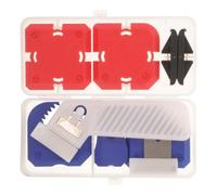 Kit D’outil de Calfeutrage en Silicone Réutilisable pour Joints Précis | Retrait du Mastic Ancien Excès, Usage Bricolage et Professionnels, Rouge, Silicone, Plastique, Fer