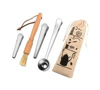 Kit D’outils à Café en Acier Inoxydable, Cuillère Doseuse et Pince