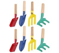 Kit D’Outils de Jardinage 8 Pièces, Petite Pelle, Râteau | Acier et Bois, pour Pot et Petit Pot, Creuser, Désherber, Mélanger L’air, Usage Agricole Intérieur