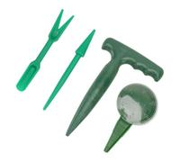 Kit D’Outils de Jardinage Plastique Vert, Widger pour Semis | Trois Pièces, Léger pour Repiquage Facile, Perçage et Contrôle du Flux, pour Pots et Mini Potager