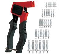 Kit d outils de Réglage D ancrage Mural, Cheville Molly, Outil de Réglage en Métal pour Ancrage Mural Robuste, avec 30 vis d Ancrage Murales Creuses, Set de Pinces pour Chevilles Creuses