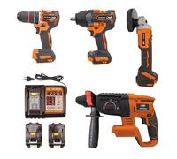 Kit d’outils électriques PNI WK450 avec batteries 18V 5.0Ah, chargeur inclus