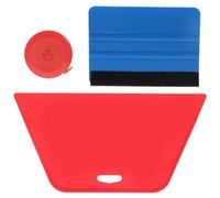 Kit D’outils pour Papier Peint Adhésif, Lissage | Acier, ABS, Alliage D’aluminium et PVC, Raclette Rouge, Couteau Artisanal, Usage Mural