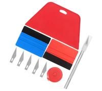 Kit D’outils pour Papier Peint, Lissage sans Bulles, 110 G | Acier, ABS et Alliage D’aluminium, Bords Traités, pour Pose sur Vitres et Décors Muraux
