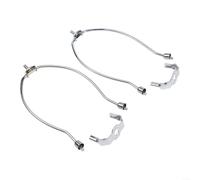 Kit d'abat-jour harpe 2 pièces avec support d'abat-jour de 15,2 cm et capuchon d'embout, construction en métal robuste pour une utilisation dans les lampes de table, lampadaires, et plus encore
