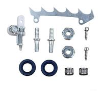 Kit d'abattage pour tronçonneuse avec vis de réglage de chaîne, goujons et écrous de barre de guidage, joints d'huile, roulements à aiguilles d'embrayage et de piston, compatible avec les modèles