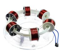 Kit d'accélérateur électromagnétique, moteur cyclotron à anneau hélicoïdal, matériau acrylique pour projets scientifiques et cadeaux de bricolage, outil expérimental éducatif