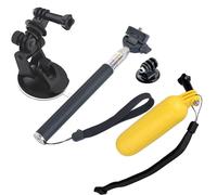 Kit d'accessoire pour Adaptateur de montage sur trépied 4 en 1 Gopro HERO4 / 3 + / 3/2/1 / SJ4000 + support à ventouse + jeu de monopodes Bobber Floaty