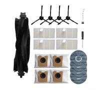 Kit d'accessoires 19 en 1 pour aspirateur robot Eufy Omni C20 avec brosse principale, sacs à poussière, filtres HEPA lavables, brosses latérales