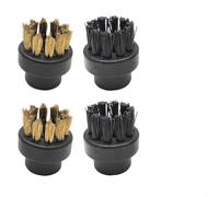 Kit d'accessoires 4 pièces avec brosses rondes et fil de cuivre pour nettoyeur vapeur Dupray, développé pour un nettoyage en profondeur des sols et une désinfection des taches