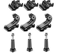 Kit d'accessoires 9 en 1 pour sangle de poitrine,y compris base mobile,crochet en J et vis de capuchon,compatible avec GoPro Hero 3 3+ 4 5 6 7.