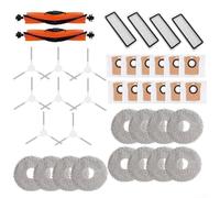 Kit d'accessoires à couverture complète pour Xiaomi pour Mijia B116 X20 Plus Robot aspirateur avec brosse principale, brosse latérale, filtre à poussière, sac à poussière et composants de chiffon (lot