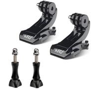 Kit d'accessoires à fixation rapide en J pour GoPro Hero 9 8 7 6 5 4 3+ 3 AKASO Campark et autres caméras d'action (lot de 4, noir)