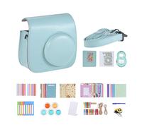 Kit d'accessoires Andoer 14 en 1 pour appareil photo Fujifilm Instax Mini 9/8+/8 - Ensemble complet avec étui, filtres et autocollants