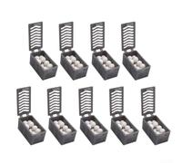 Kit d'accessoires argentés pour ECOVACS pour DEEBOT T90 Pro, OMNI-T90 pour OMNI-T90-X12 Robot Aspirateur Pièces avec technologie électrolytique (9 pièces)