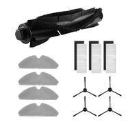 Kit d'accessoires compatible avec aspirateur robot Onson J30/J30 Pro, 1 brosse principale à rouleau, 4 brosses latérales, 3 filtres HEPA, 4 chiffons serpillères